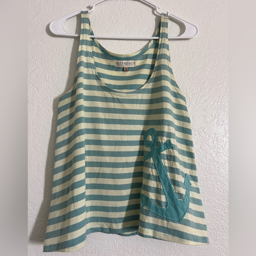 Synergy Organic Clothing | Tank Top with Handstitched ⚓️ Anchor